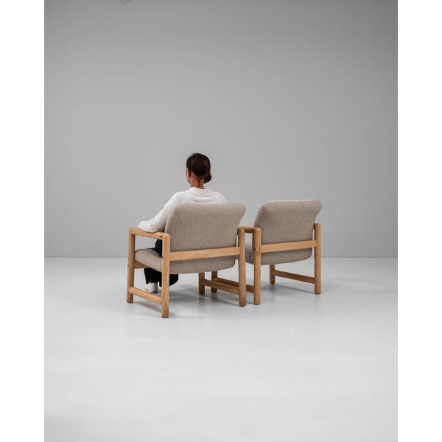 20th Century Czech Upholstered Armchairs - A Pair For Sale In Greensboro - Image 6 of 18