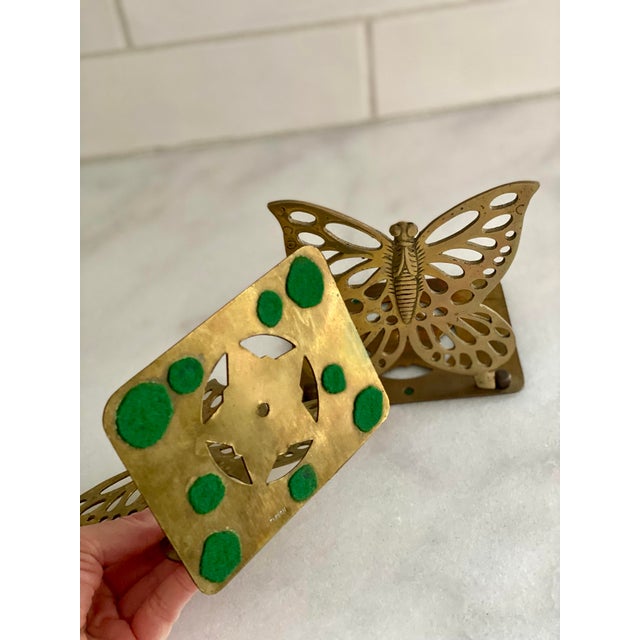 Late 20th Century Brass Butterfly Bookends a Pair Chairish