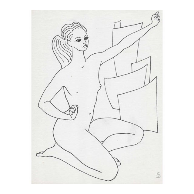 James Bone Mid Century Modern Female Nude For Sale