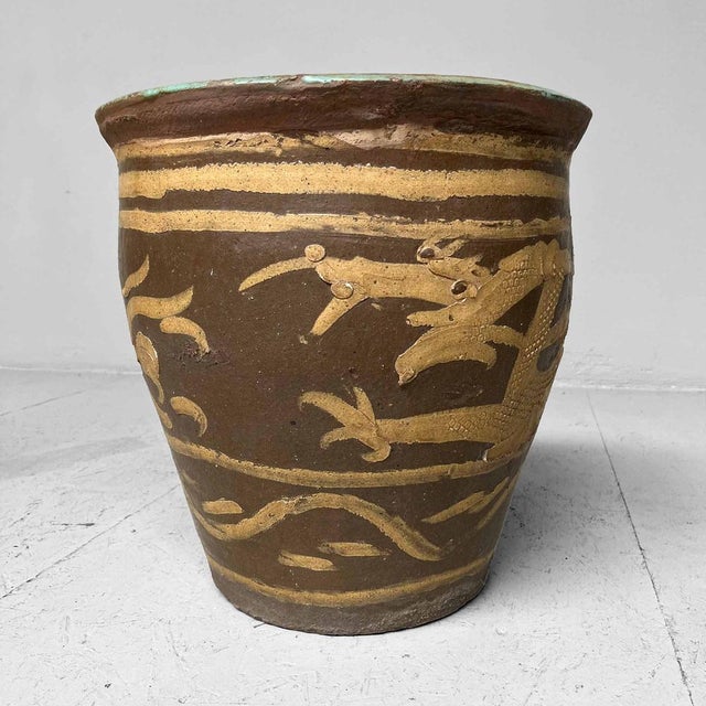 Traditional Japanese Ryū Dragon Mizubachi Water Bowl For Sale - Image 4 of 16