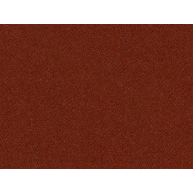Greta Left-Facing Sectional, Rust Velvet Swatch For Sale