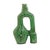 Tamegroute Green Glazed Ceramic Sculptural Vase | One of a Kind For Sale - Image 6 of 7