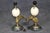 Mid 20th Century 20th C. Pair Anthony Redmile Style Hollywood Regency Brass Mounted Horn Lamps For Sale - Image 5 of 11