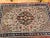 Vintage Persian Isfahan Area Rug, Handwoven Floral Pattern, Ivory & Navy, 3’ X 4’ For Sale - Image 11 of 12