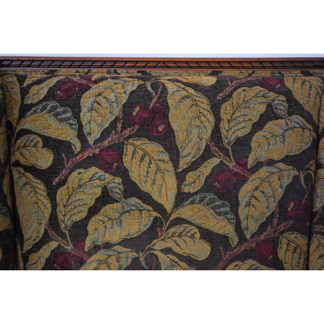 Pair of Sherrill French Louis XVI Style Upholstered Bergere Chairs For Sale - Image 11 of 18