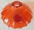 Large Vintage C1980s Red Scalloped Glass Floor Vase For Sale - Image 4 of 9