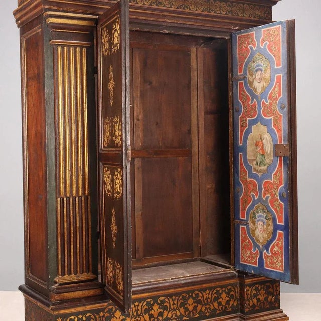Mannerist Wardrobe in Walnut For Sale - Image 4 of 16