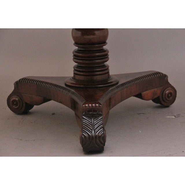 Wood 19th Century Antique Mahogany Drum Table, 1830 For Sale - Image 7 of 10