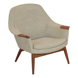 Mid 20th Century Lowback Organic Modern "Marina" Armchair by Gerhard Berg for Stokke For Sale
