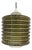 Olive and White Textured Glass Pendant Lamp For Sale