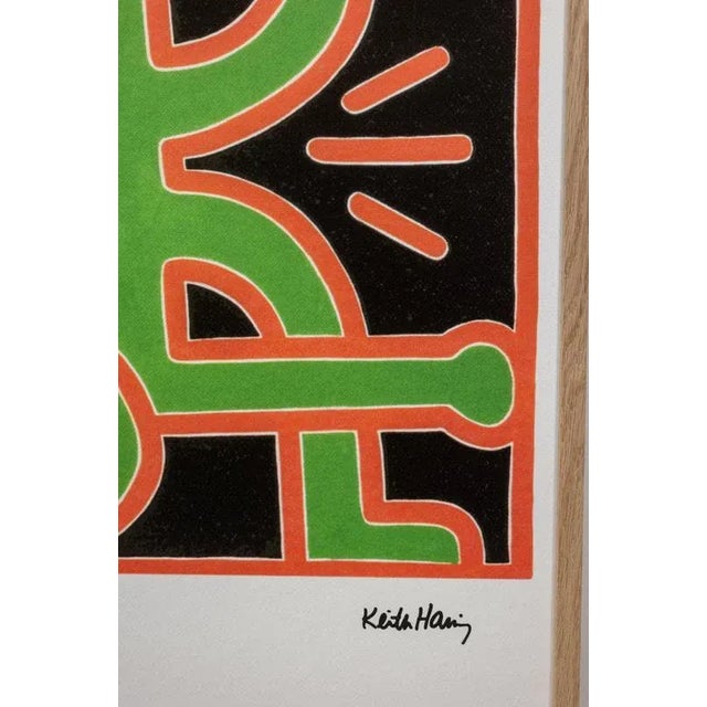 Keith Haring Keith Haring, Composition, Color Silkscreen Print, 1990s, Framed For Sale - Image 4 of 6