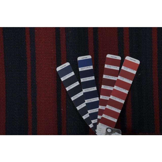 1960s Turkish Striped Kilim Rug 6'8'' X 10'7'' For Sale - Image 10 of 10