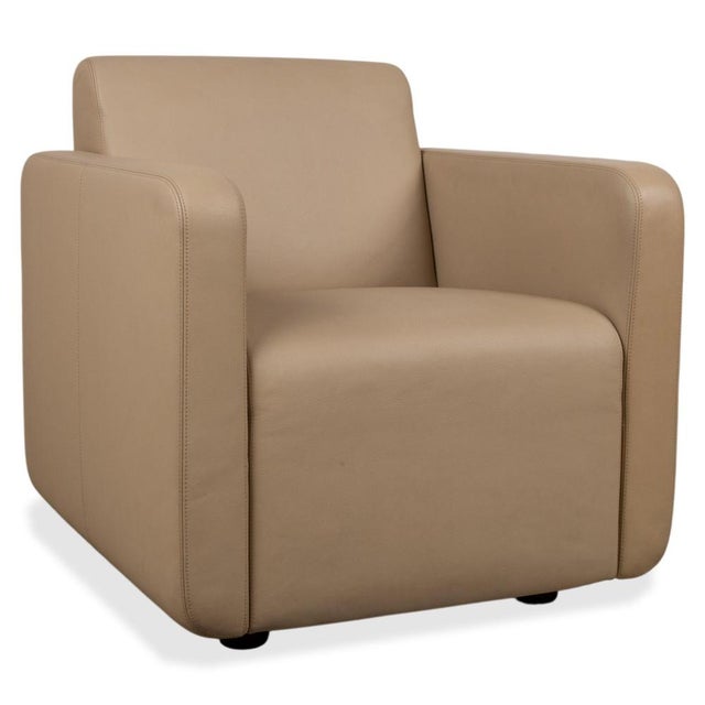 Quant Armchair Leather Beige Sand by COR For Sale - Image 14 of 14