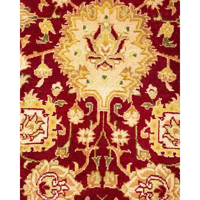 Traditional Mogul, One-of-a-Kind Hand-Knotted Area Rug in Red, 8' 0" x 10' 4" For Sale - Image 3 of 8