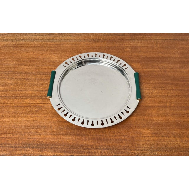 Postmodern Metal Tray from Inoxbeck, Italy, 1980s For Sale - Image 4 of 18