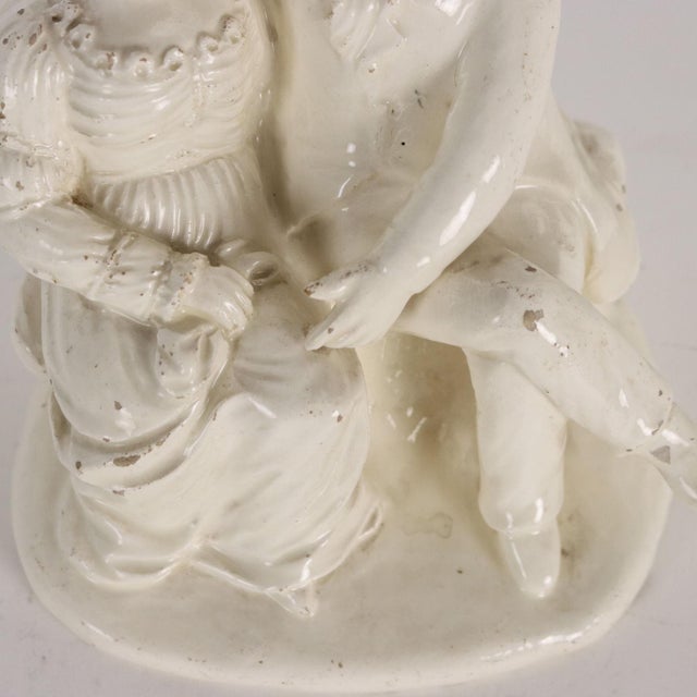 Antique Gallant Couple Sculpture For Sale - Image 5 of 9