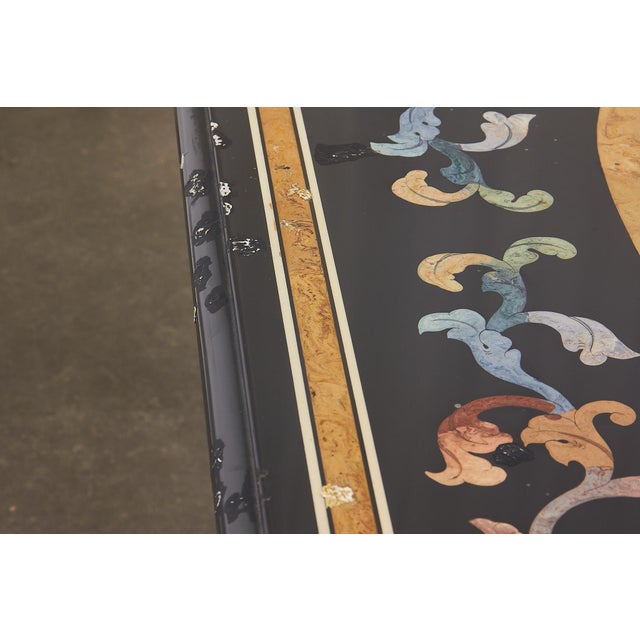 Mosaic Resin and Wood Table, 1970s For Sale - Image 11 of 18