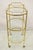 Mid 20th Century Italian Modern Brass and Glass 3 Tier Rolling Bar Cart Serving Table For Sale - Image 9 of 12
