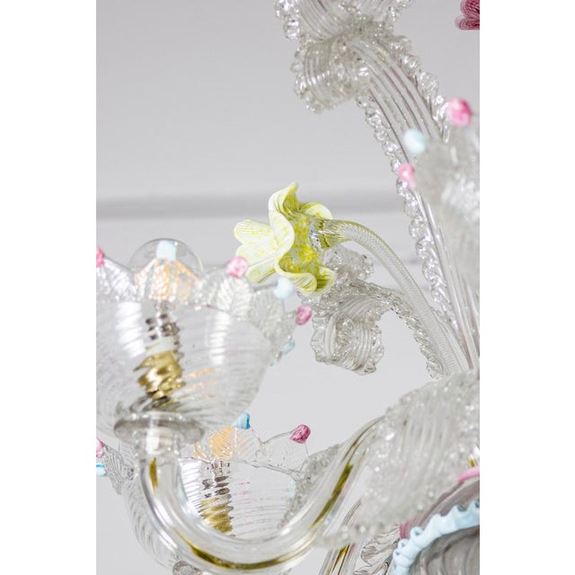 Murano Glass Chandelier, 1970s For Sale - Image 10 of 14