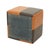 Vintage Square Pouf in Brown Patchwork, 1960s For Sale - Image 3 of 12