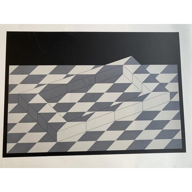 Erwin Heerich, Abstract Composition, 1973, Original Serigraph on White Cardboard For Sale - Image 9 of 15
