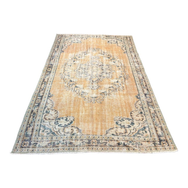1960s Vintage Handmade Nomadic Area Rugs- 5′6″ × 9′3″ For Sale