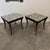 Italian Zebra Inlaid Tessellated Stone Tables with Refined Curv, Set of 2 For Sale - Image 5 of 16