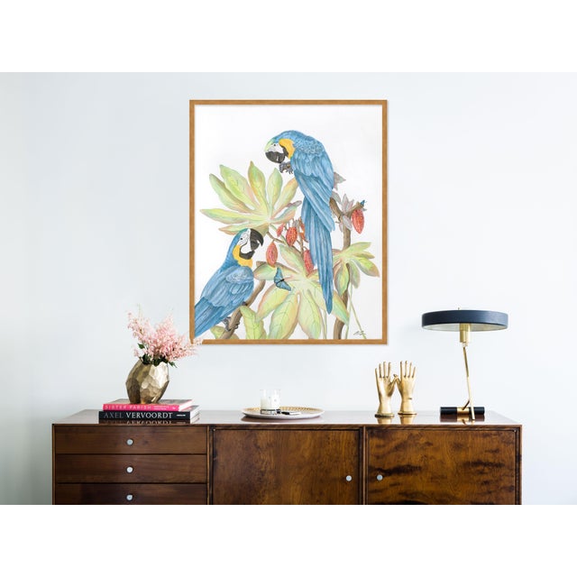 Contemporary Forever and a Day by Allison Cosmos in Gold Framed Paper, Medium Art Print For Sale - Image 3 of 4