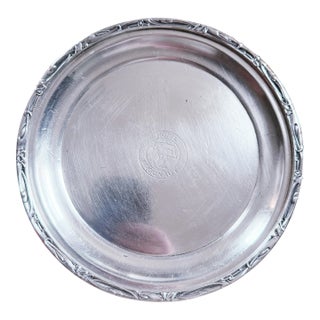Antique Silver Plated Tray From the Argonaut Hotel in San Francisco Ca For Sale