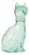 Small Glass Cat Carafe by Vetreria Etrusca Glassware, 1960s For Sale