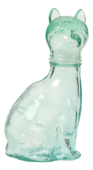 Small Glass Cat Carafe by Vetreria Etrusca Glassware, 1960s