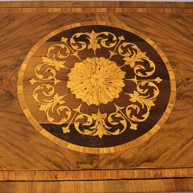 Antique Louis XVI Italian Chest of Drawers in Walnut, 1700s For Sale - Image 13 of 15