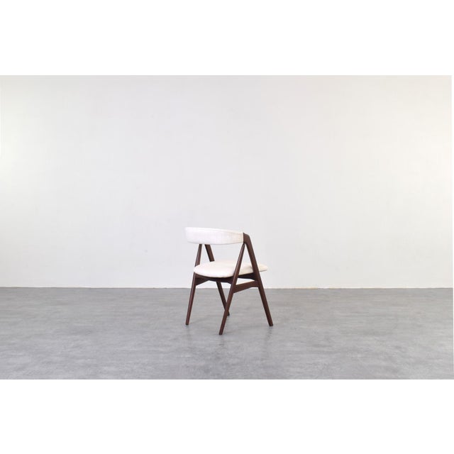 Textile Mid-Century Modern Danish Teak Dining Chairs by Th. Harlev for Farstrup, 1960s, Set of 4 For Sale - Image 7 of 13
