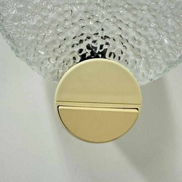 Vintage Glass Wall Lamps, 1970s, Set of 2 For Sale - Image 4 of 5