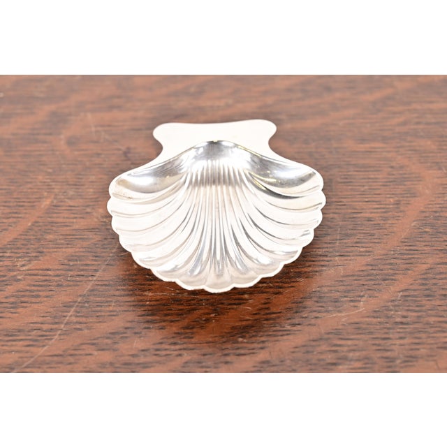 Tiffany & Co. Sterling Silver Shell Form Salt Cellars or Nut Bowls, Set of Six For Sale In South Bend - Image 6 of 11