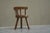 1920s Provincial Sculptural 3-Legged Vernacular Chair in Oak, France, 1900s For Sale - Image 5 of 14