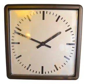 Industrial Brutalist Wall Clock, 1988