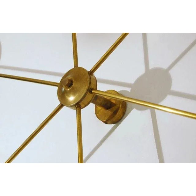 Angelo Lelii 1960s Mid-Century Gold Brass Wall Lamp For Sale - Image 4 of 8