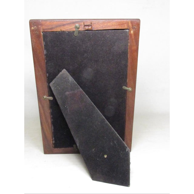 Brown Antique Anglo Indian Inlaid Photo Frame For Sale - Image 8 of 11