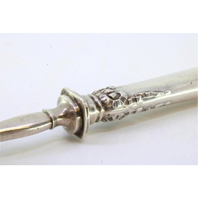 Silver Asparagus Serving Spatula For Sale - Image 5 of 10