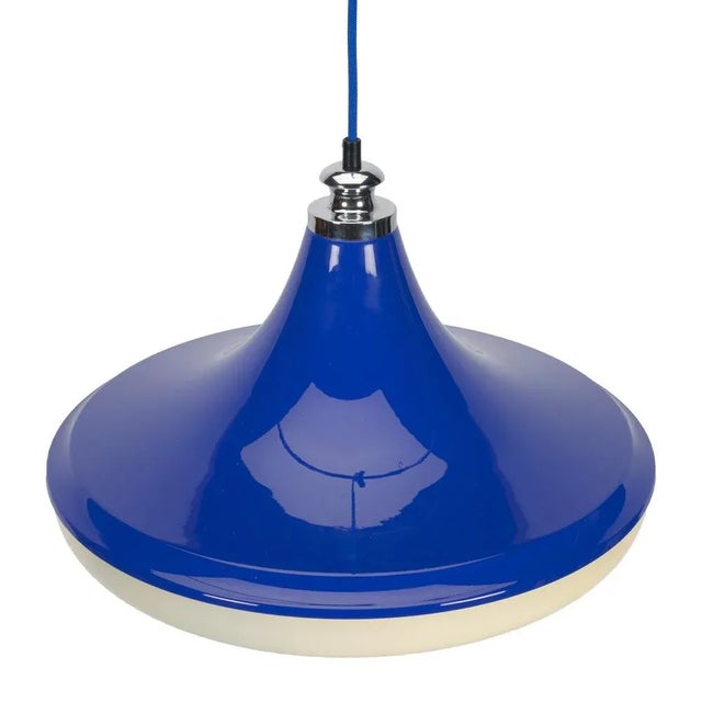 Space Age 05652/01 Pendant Lamp in Blue from Massive For Sale - Image 4 of 6