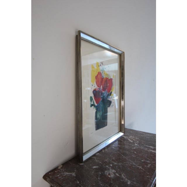 Oskar Koller, Tulips, Color Lithograph, 1992, Framed For Sale - Image 4 of 18