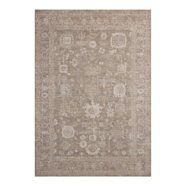 Chris Loves Julia x Loloi Louisa Taupe / Ivory 2'-7" x 10'-0" Runner Rug For Sale
