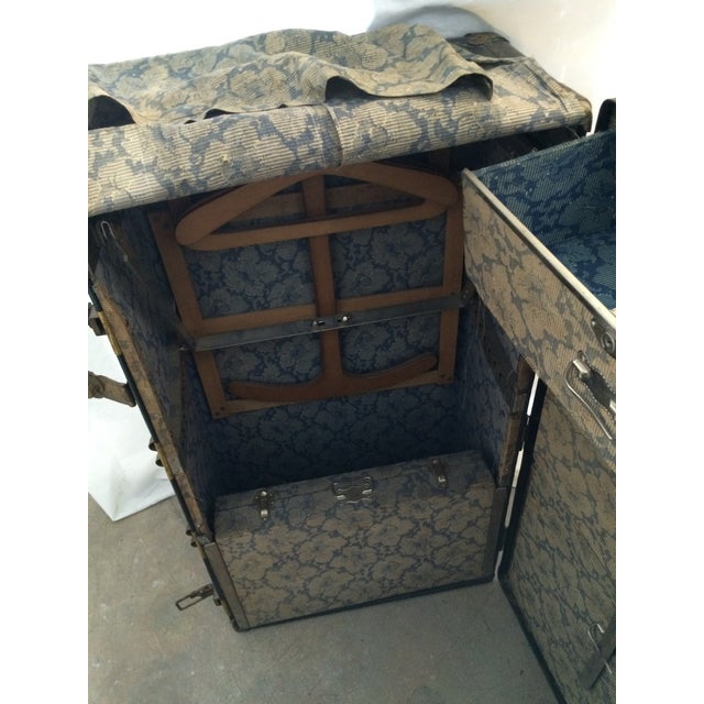 Antique Seward Travel Wardrobe Steamer Trunk Chairish