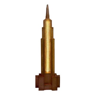 Late 20th-Century Empire State Building Skyscraper Floor Lamp, Italy For Sale