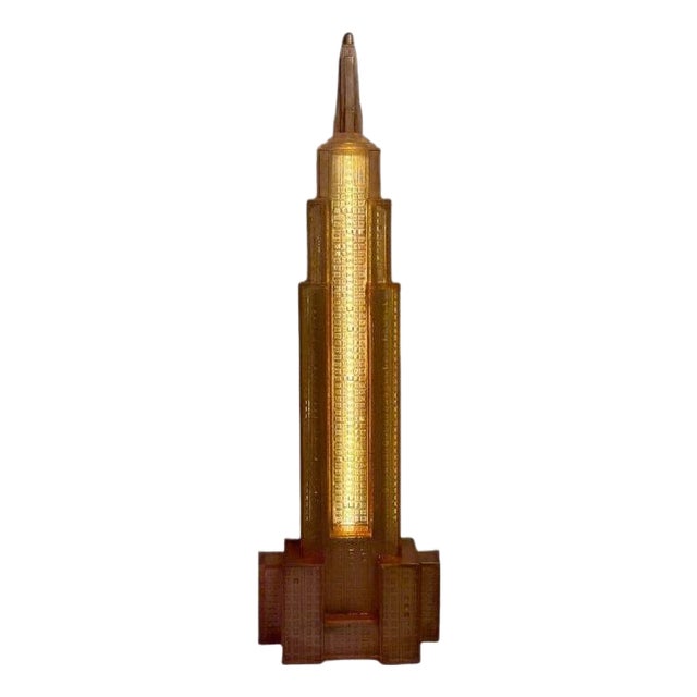 Late 20th-Century Empire State Building Skyscraper Floor Lamp, Italy For Sale
