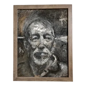 Black & White Man, Portrait Painting