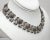 Metal Vintage Signed Monet Silvertone Link Collar Necklace For Sale - Image 7 of 8