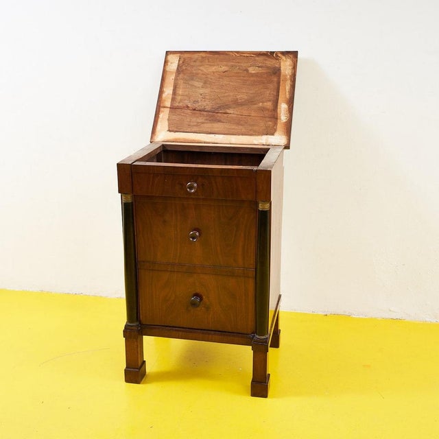 Antique Empire Bedside Table For Sale - Image 6 of 11