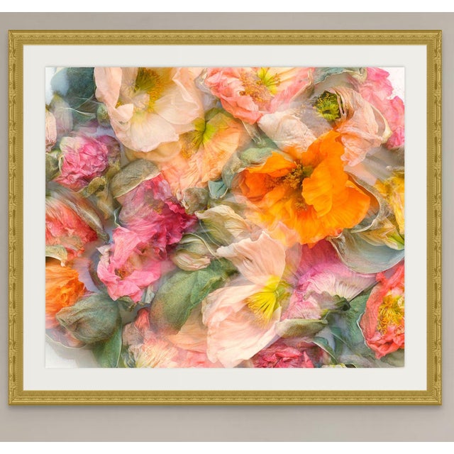 Contemporary Pastel Color Abstract Poppies For Sale - Image 3 of 6